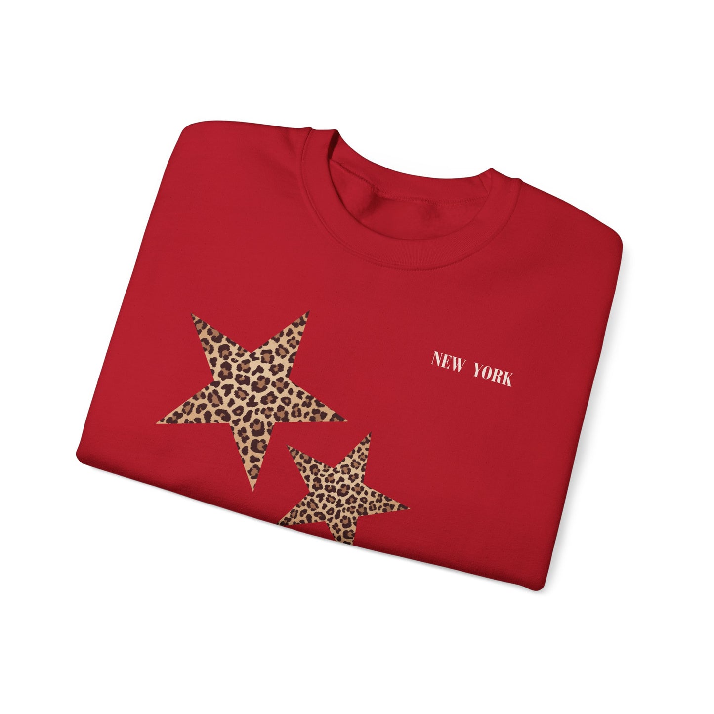 Leopard print sweatshirt; sleeve design