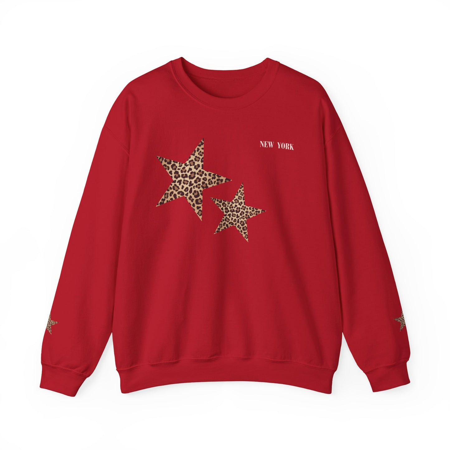 Leopard print sweatshirt; sleeve design