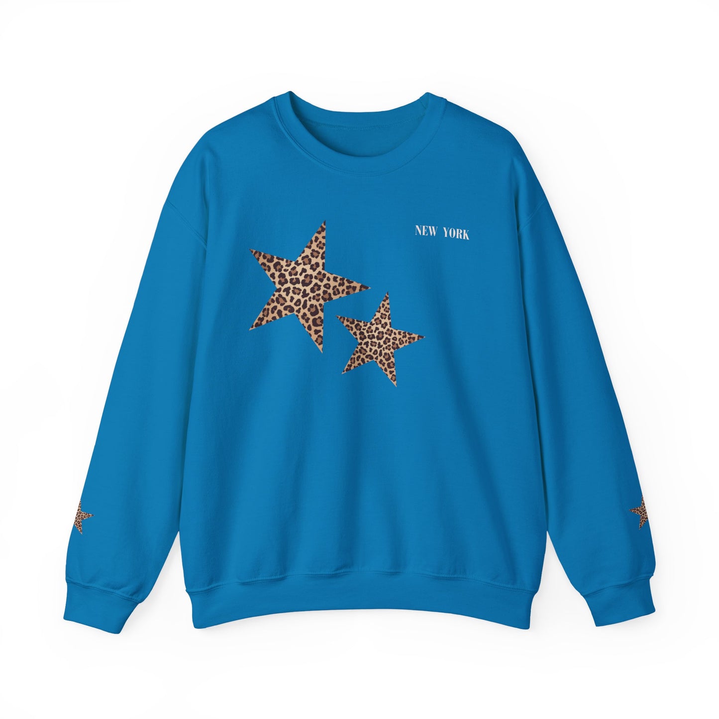 Leopard print sweatshirt; sleeve design