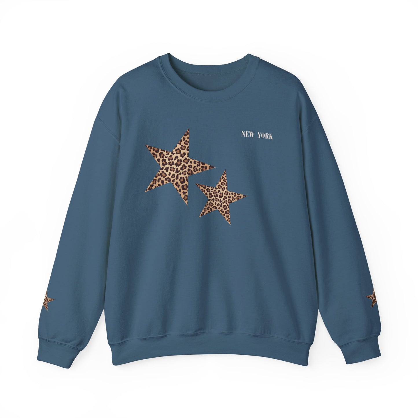 Leopard print sweatshirt; sleeve design