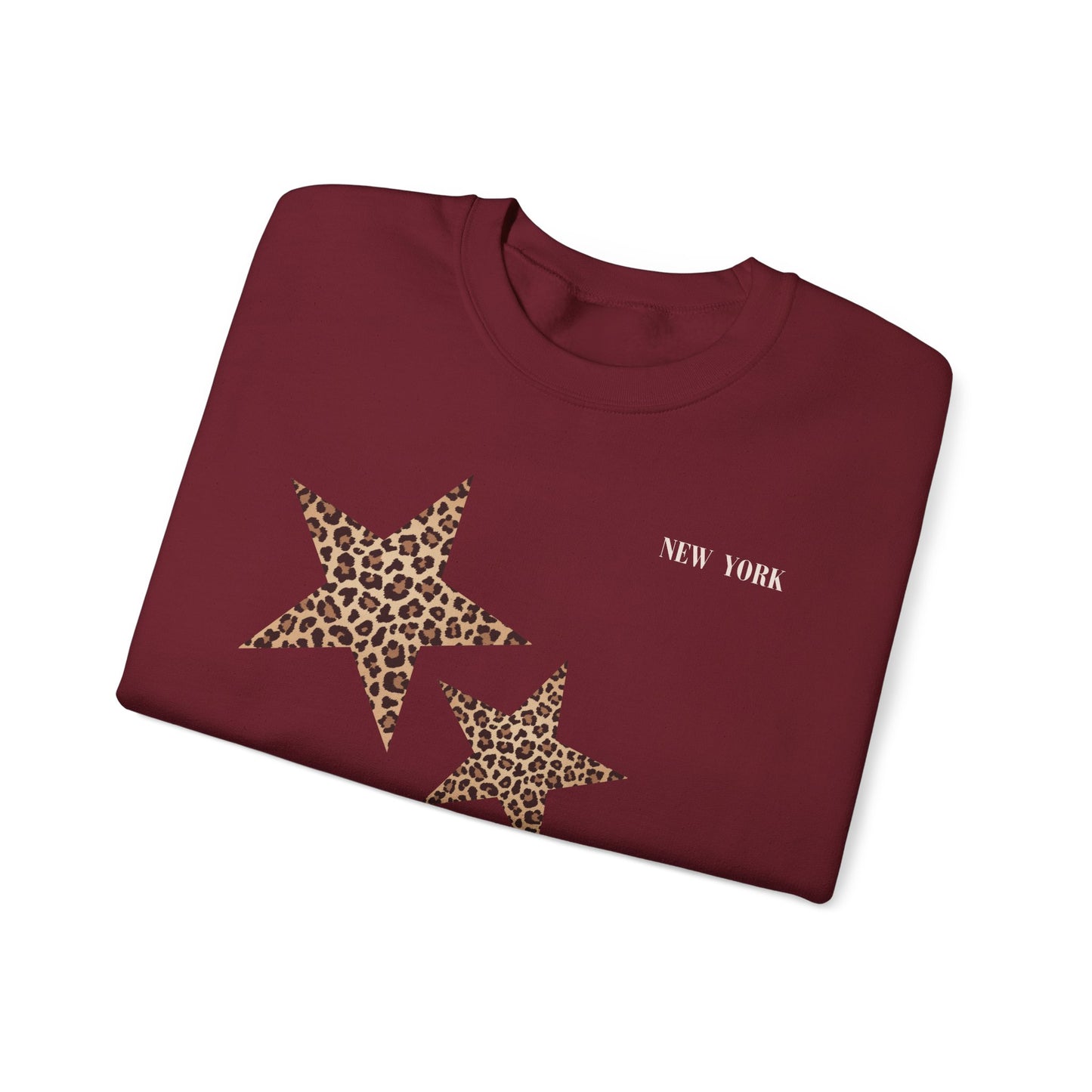 Leopard print sweatshirt; sleeve design