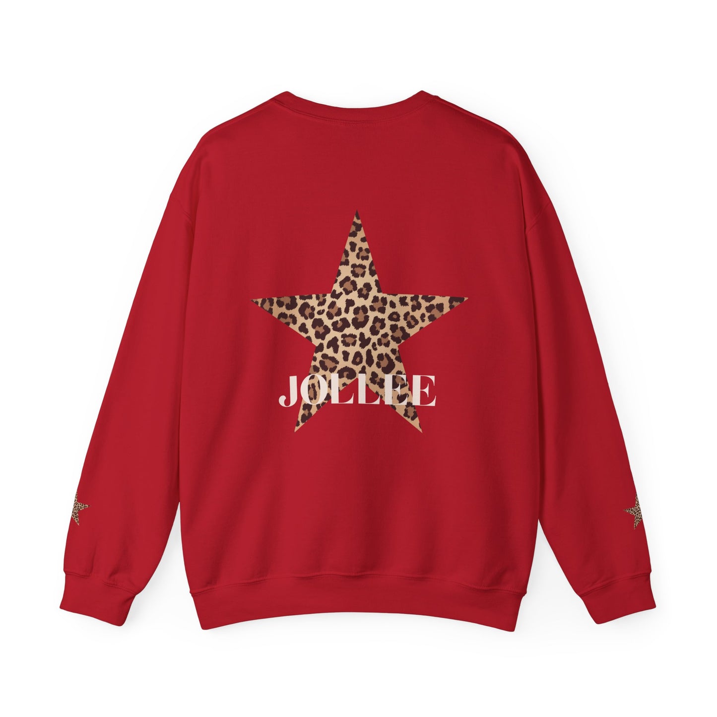 Leopard print sweatshirt; sleeve design