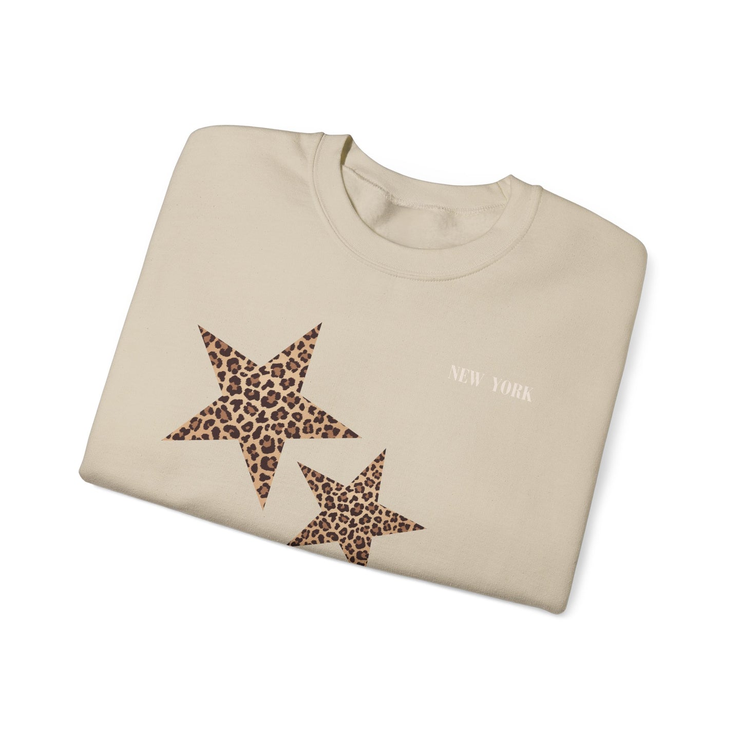 Leopard print sweatshirt; sleeve design