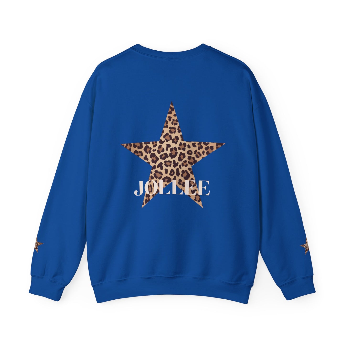 Leopard print sweatshirt; sleeve design