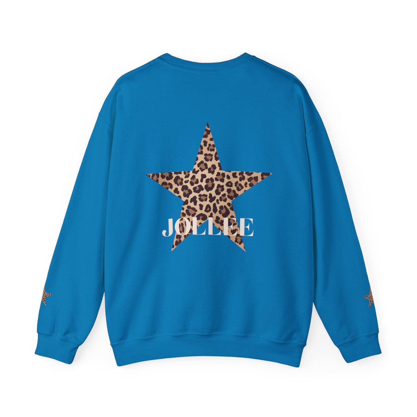Leopard print sweatshirt; sleeve design