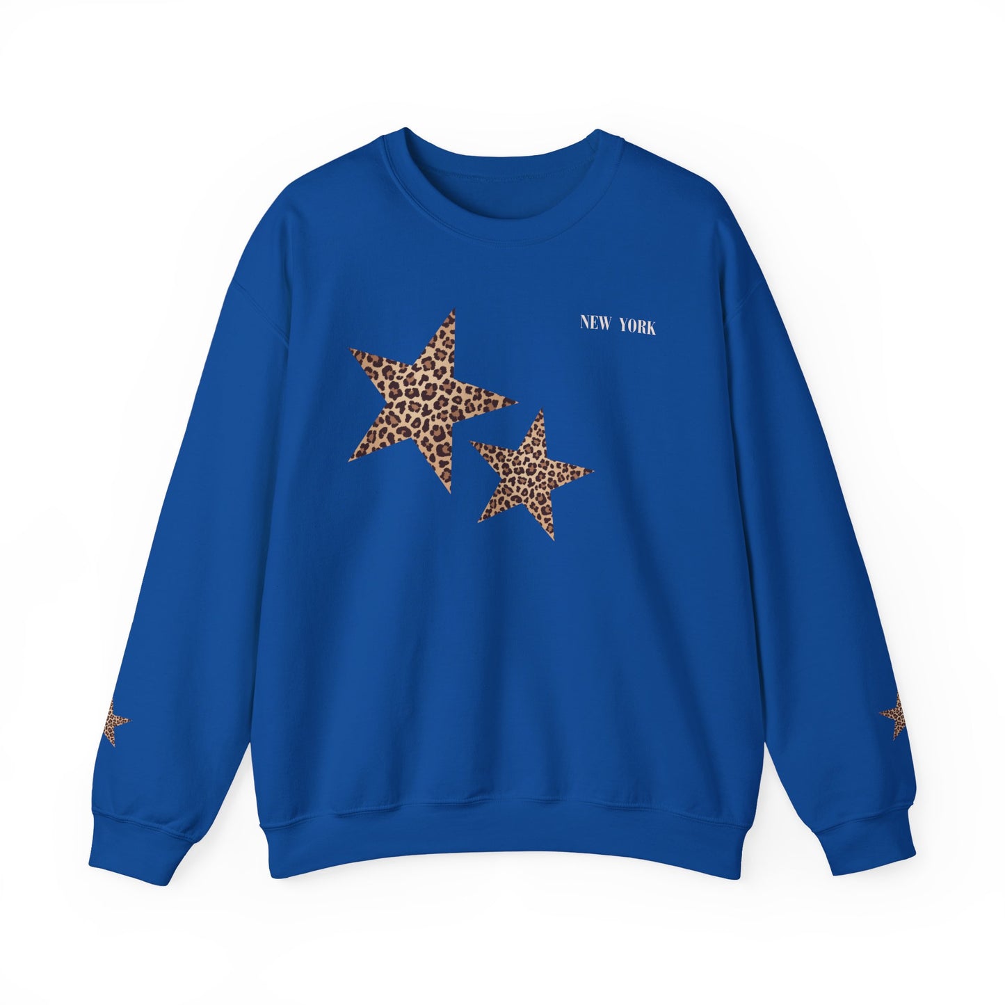 Leopard print sweatshirt; sleeve design