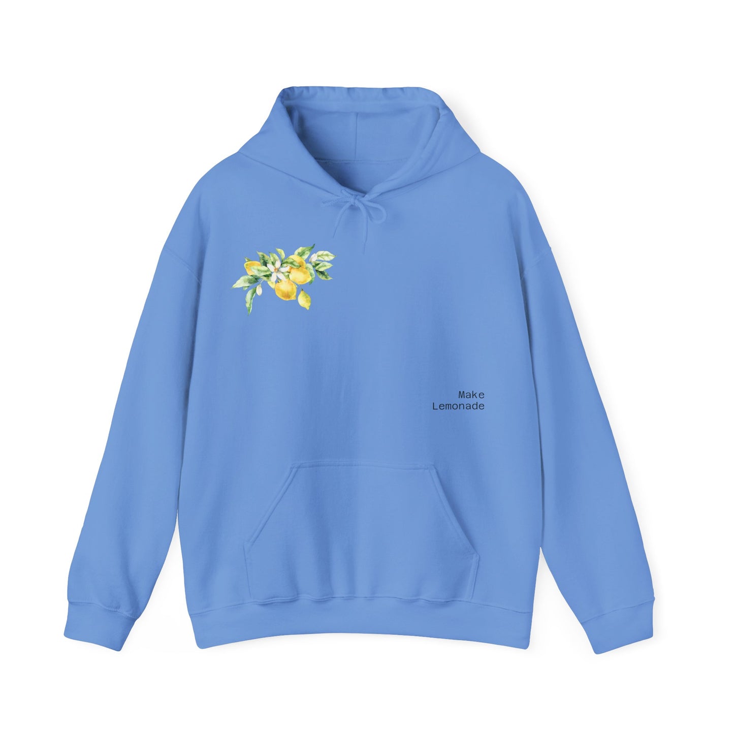 Lemon Hoodie; no sleeve design
